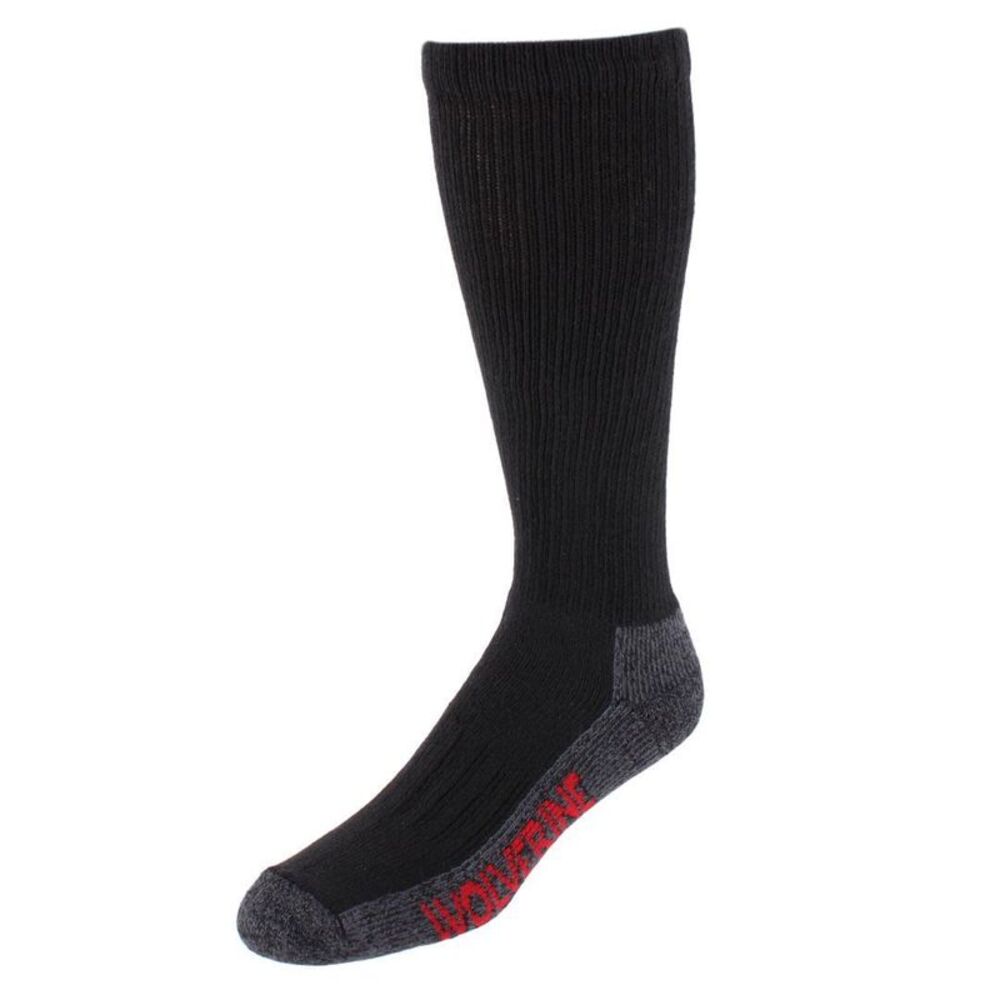 Wolverine Men's Steel Toe Cotton Over The Calf Sock (2 Pair Pack)